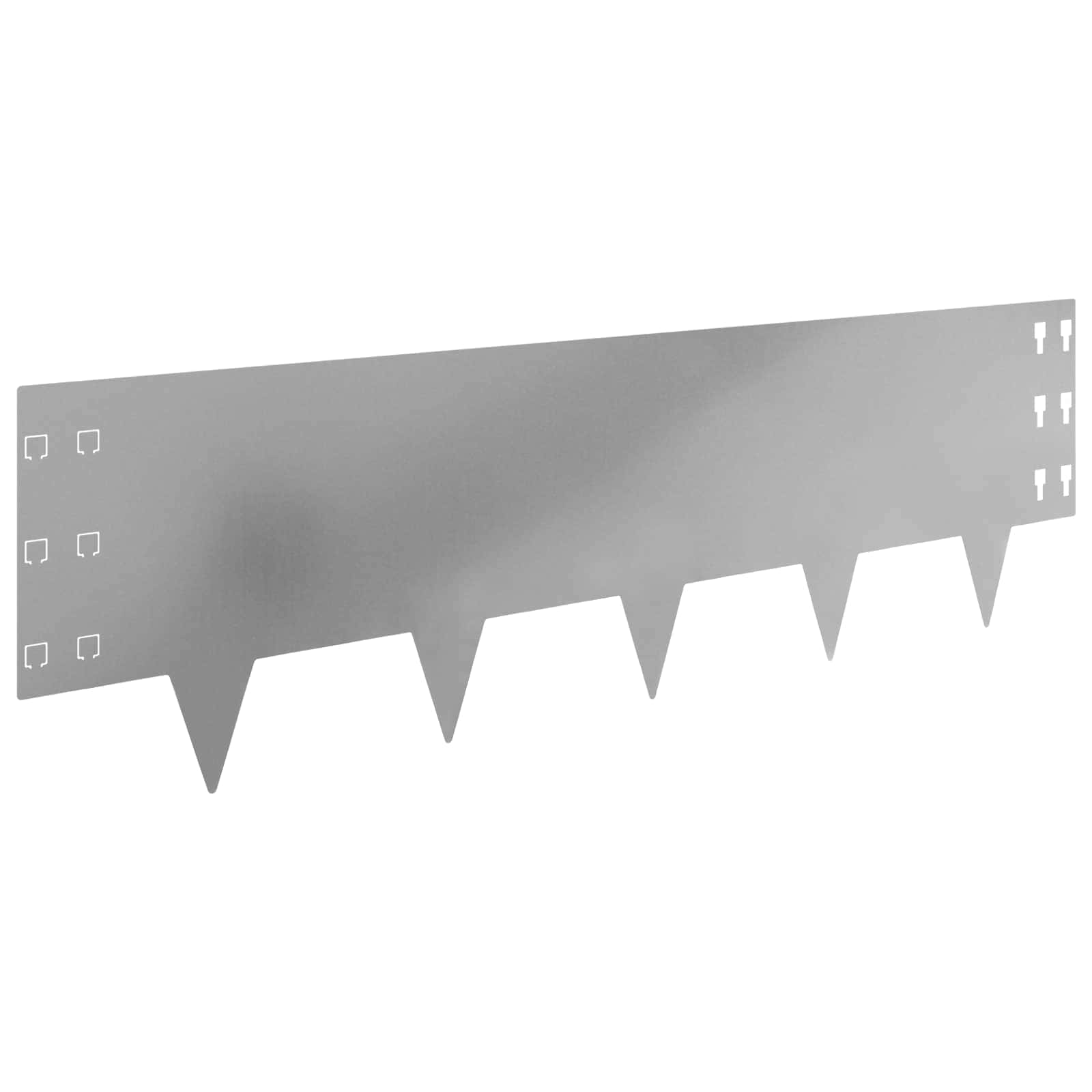 Lawn Edging 10 Pcs 100 X Steel Silver