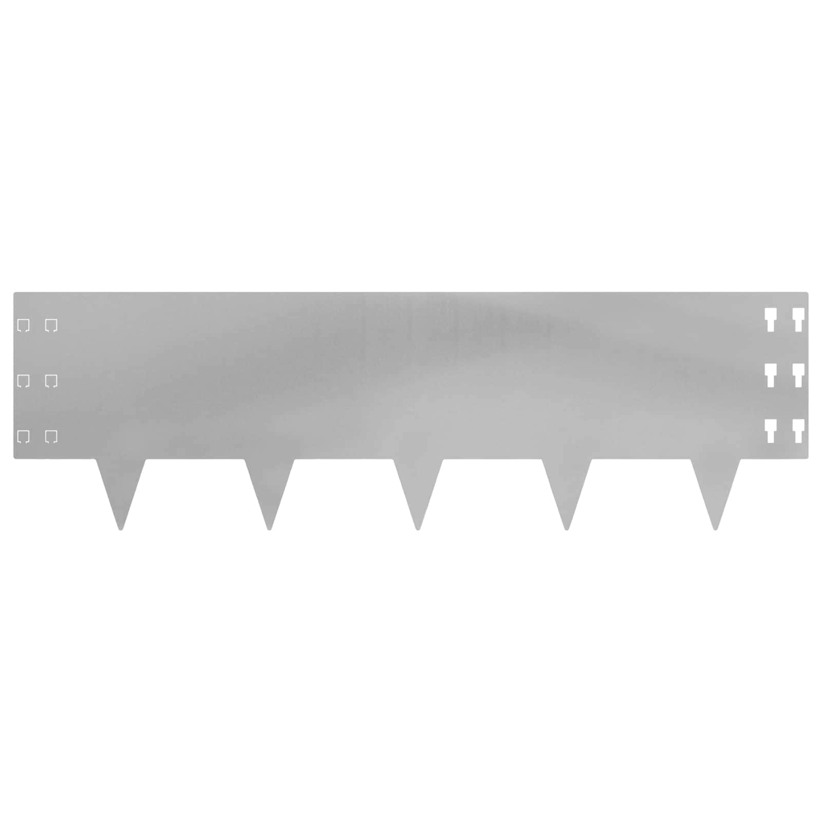 Lawn Edging 10 Pcs 100 X Steel Silver