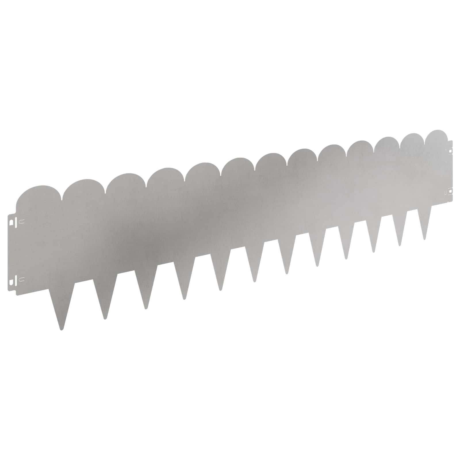 Lawn Edging 30 Pcs 103 X Steel Silver