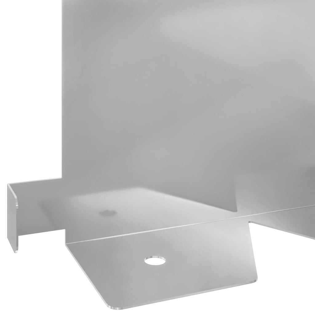 Lawn Edging 30 Pcs 102 X 15 X 4 Cm Steel Silver