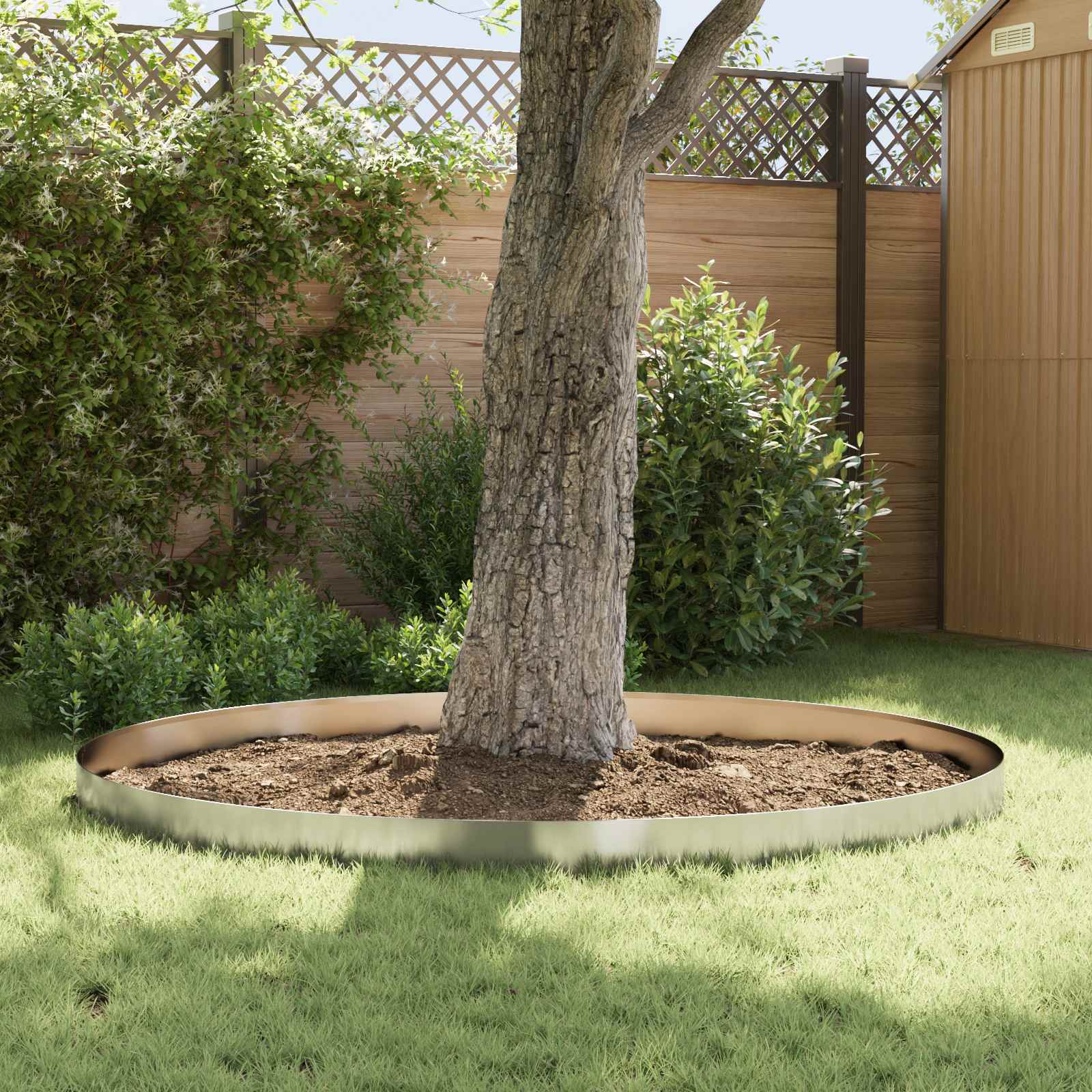 Lawn Edging 10 Pcs 100 X Steel Silver