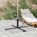 Parasol Base For 25–50 Mm Pole Manual Black Powder-Coated Steel