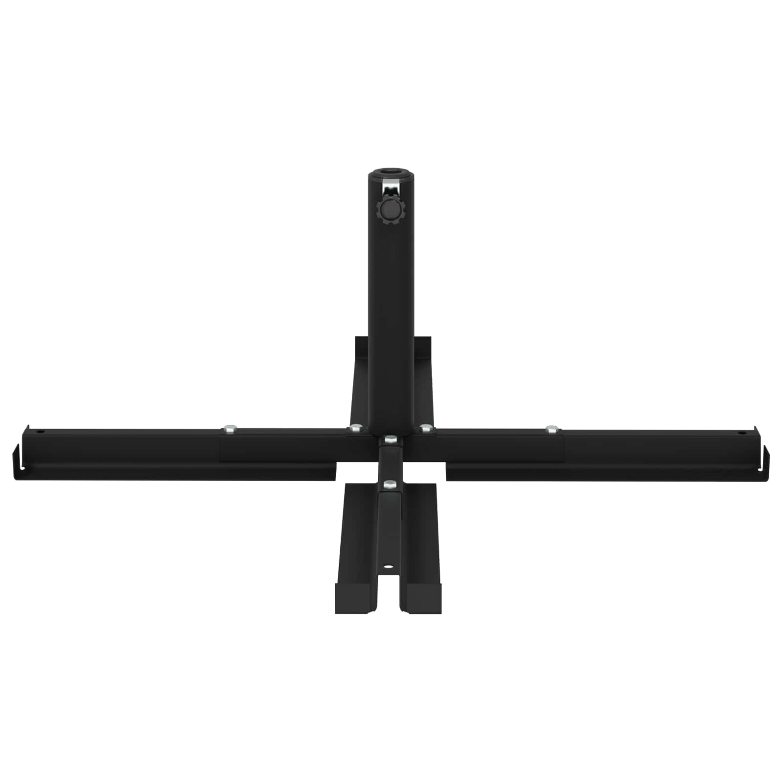 Parasol Base For 25–50 Mm Pole Manual Black Powder-Coated Steel