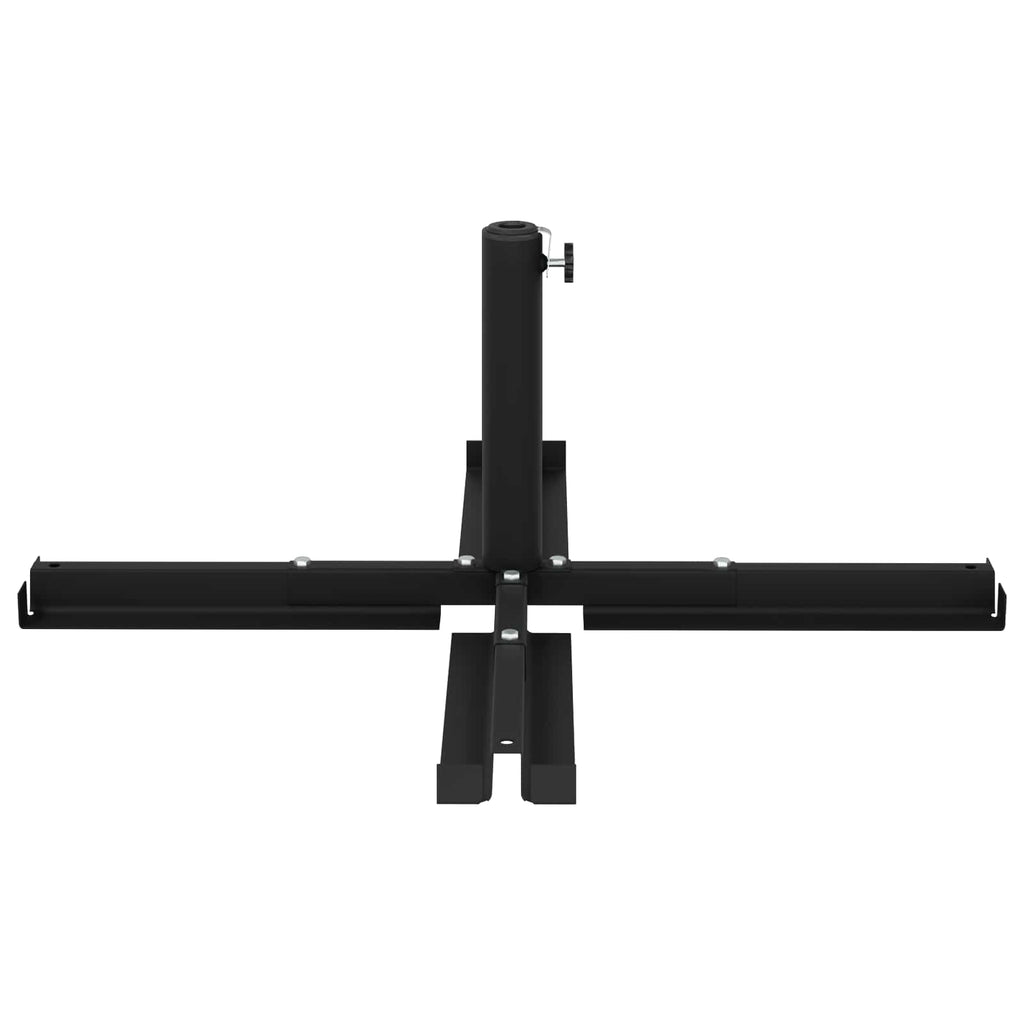 Parasol Base For 25–50 Mm Pole Manual Black Powder-Coated Steel