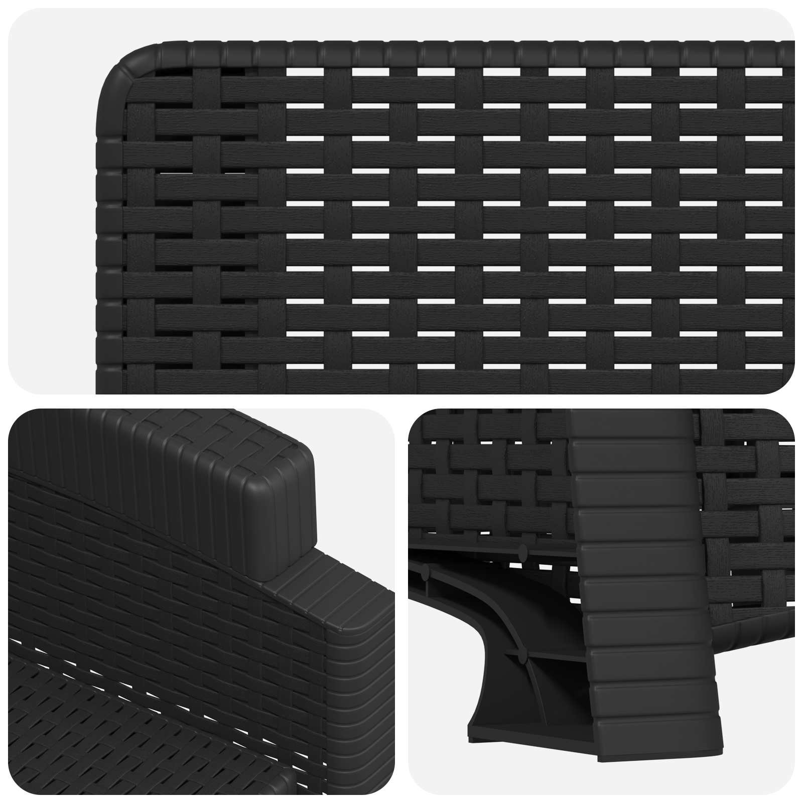 Reclining Garden Chair Rattan Look Pp