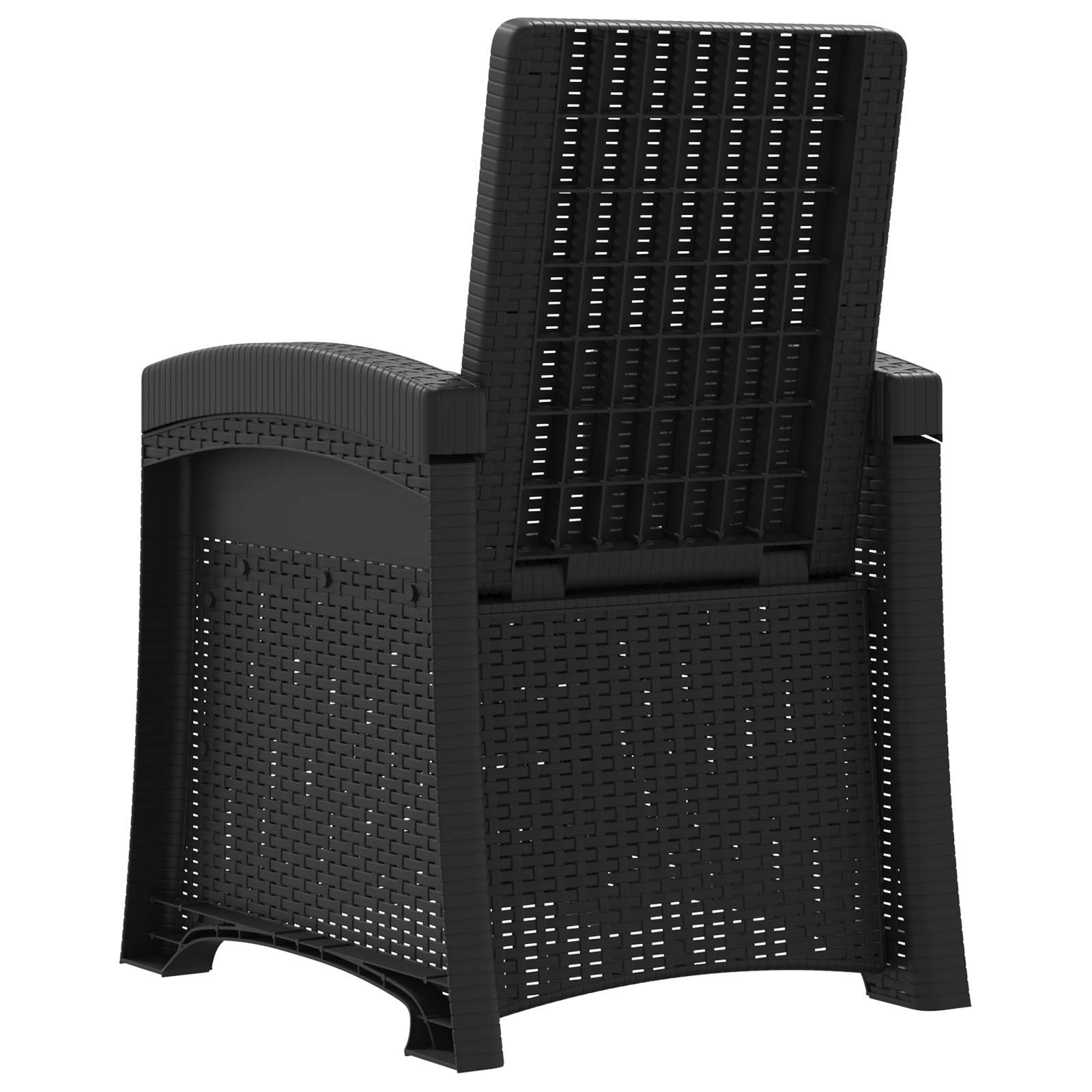 Reclining Garden Chair Rattan Look Pp