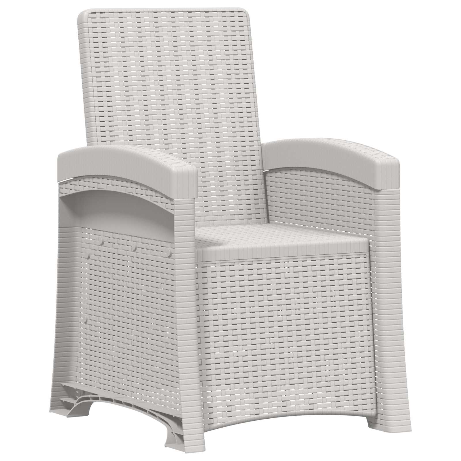 Reclining Garden Chair Rattan Look Pp