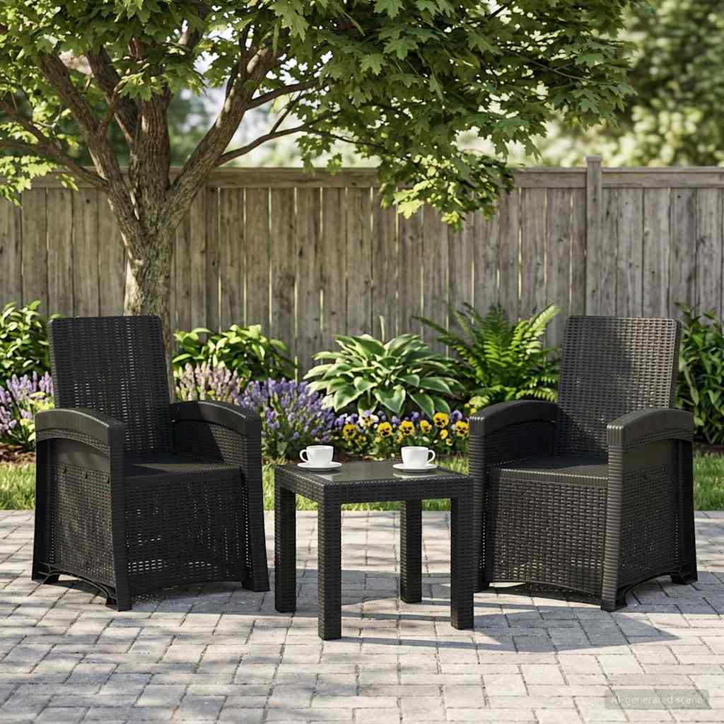 Reclining Garden Chair Rattan Look Pp