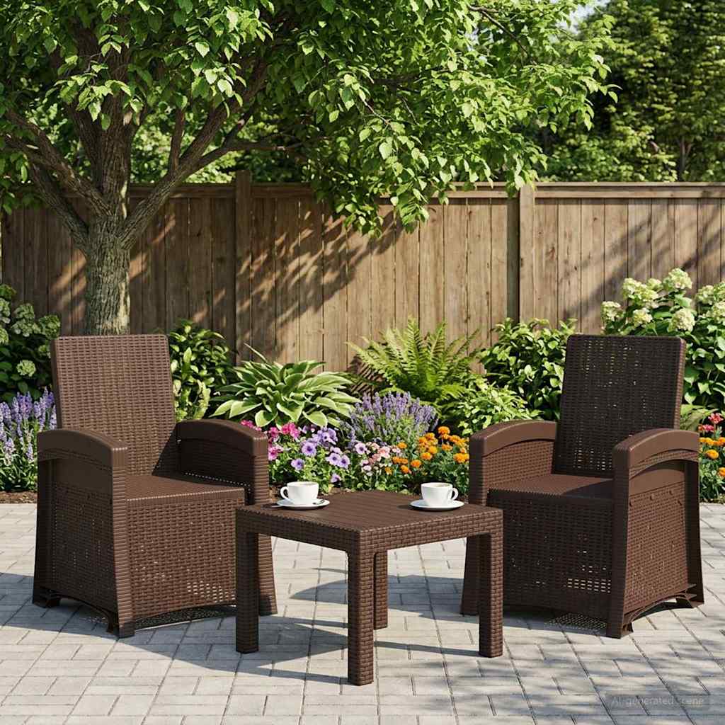 Reclining Garden Chair Rattan Look Pp