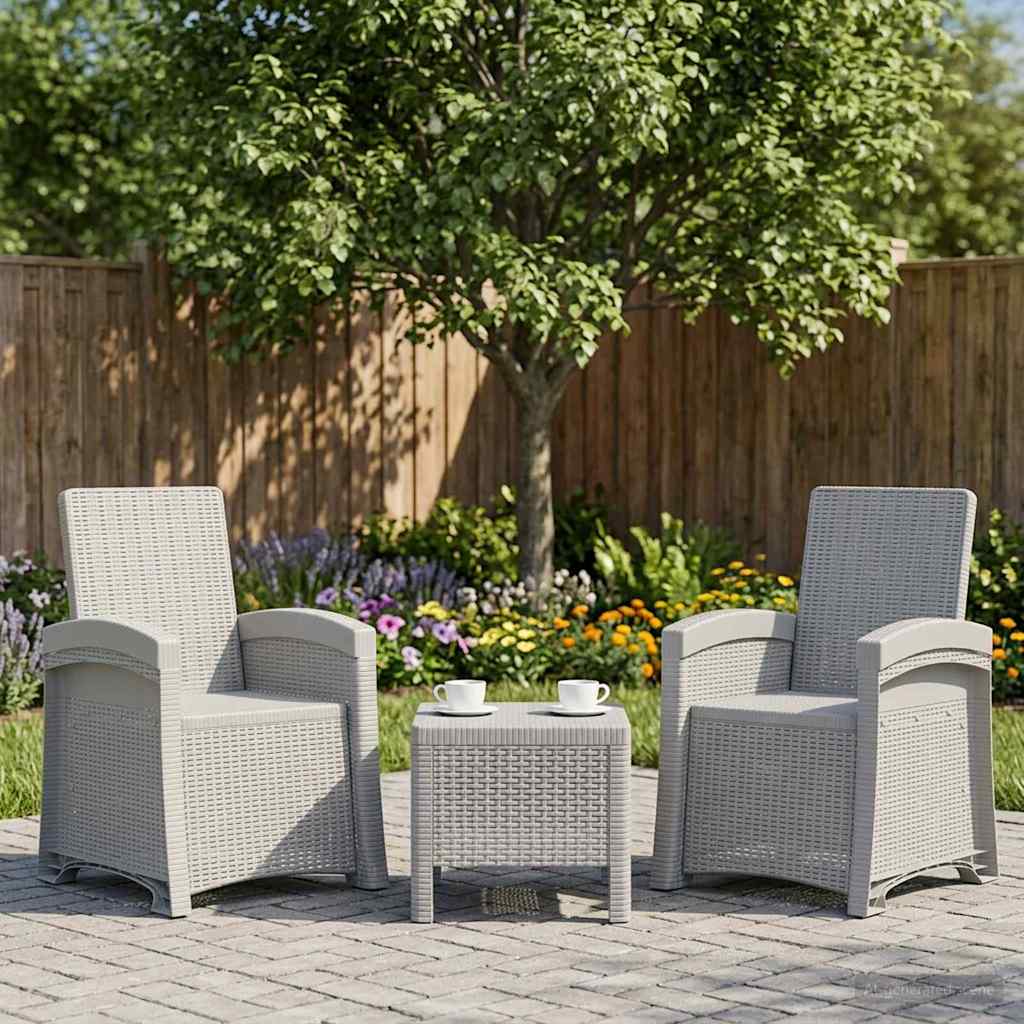 Reclining Garden Chair Rattan Look Pp