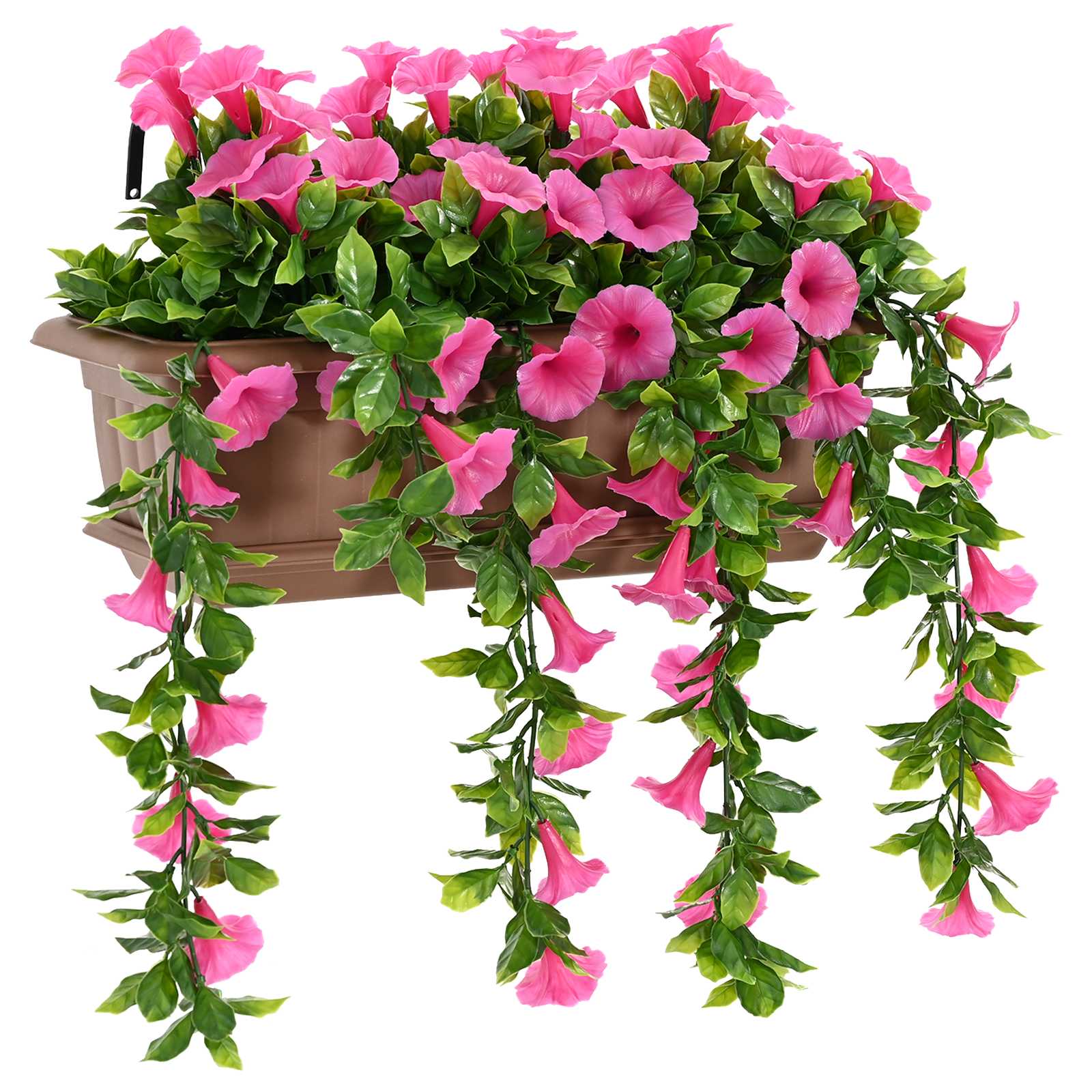 Artificial Flowers Purple Red 55 X 20 X 55 Cm Pe And Steel