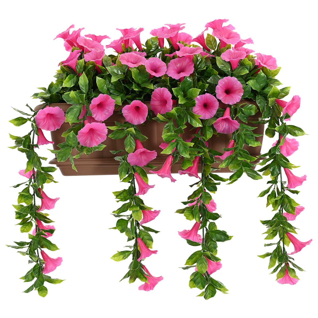 Artificial Flowers Purple Red 55 X 20 X 55 Cm Pe And Steel