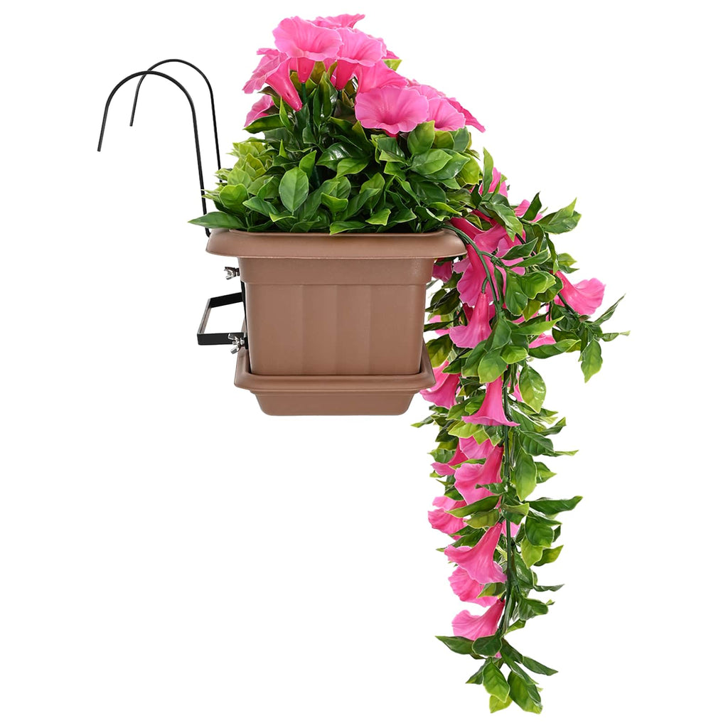 Artificial Flowers Purple Red 55 X 20 X 55 Cm Pe And Steel