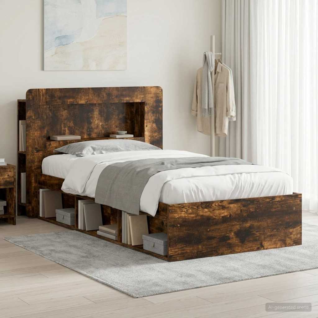 Bed Frame With Storage Engineered Wood