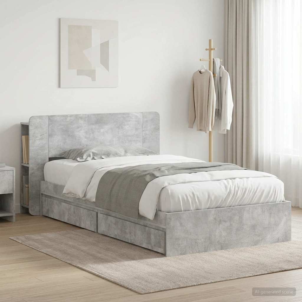 Bed Frame With Storage Engineered Wood