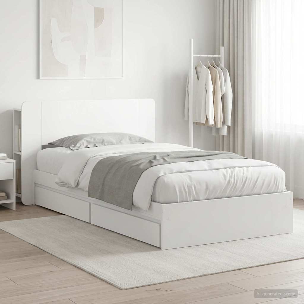 Bed Frame With Storage Engineered Wood