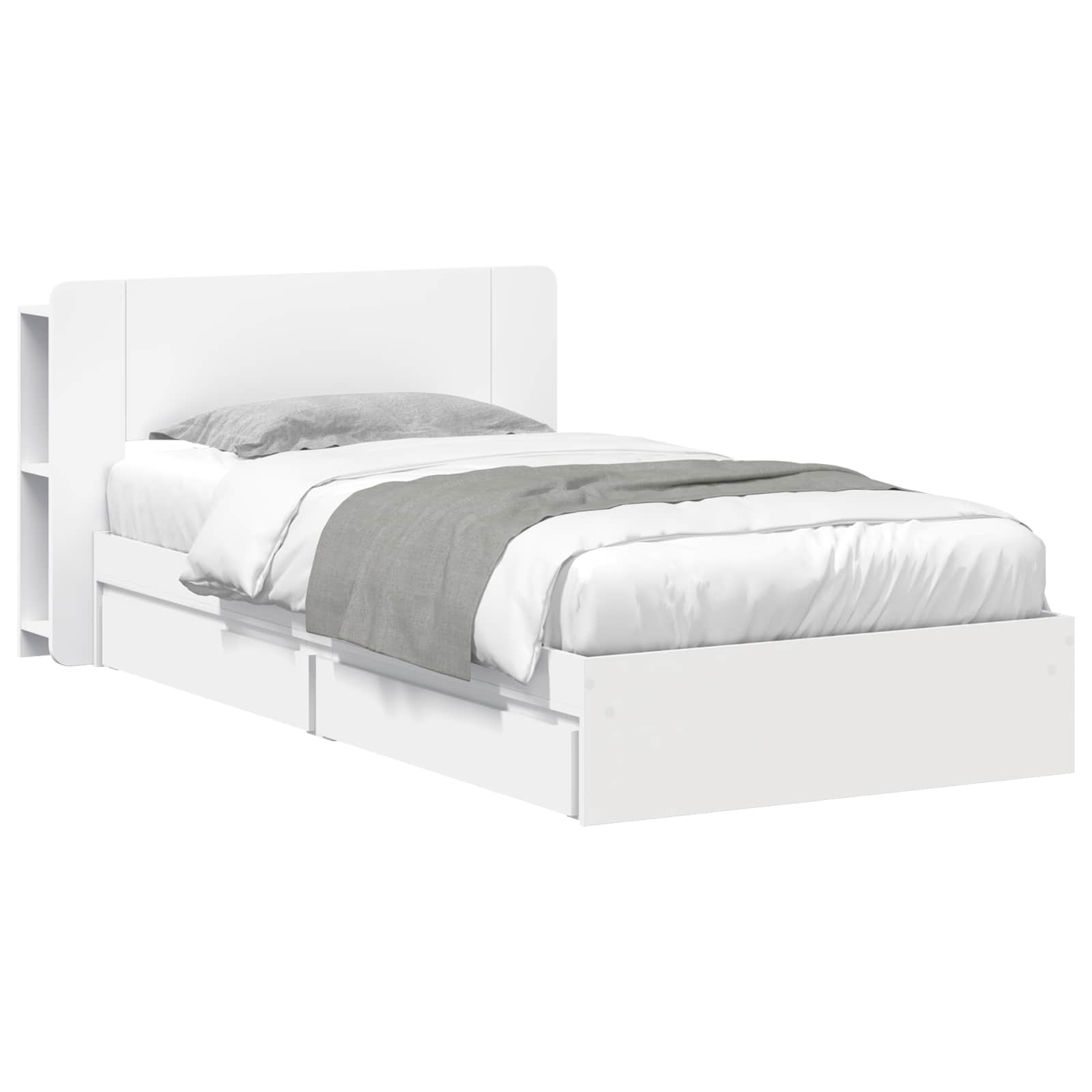 Bed Frame With Storage Engineered Wood