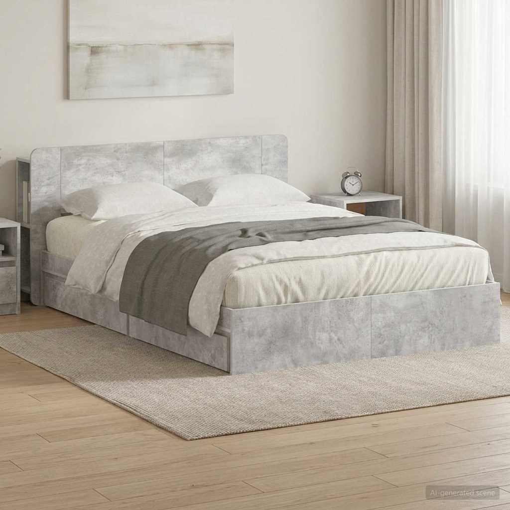 Bed Frame With Storage Engineered Wood