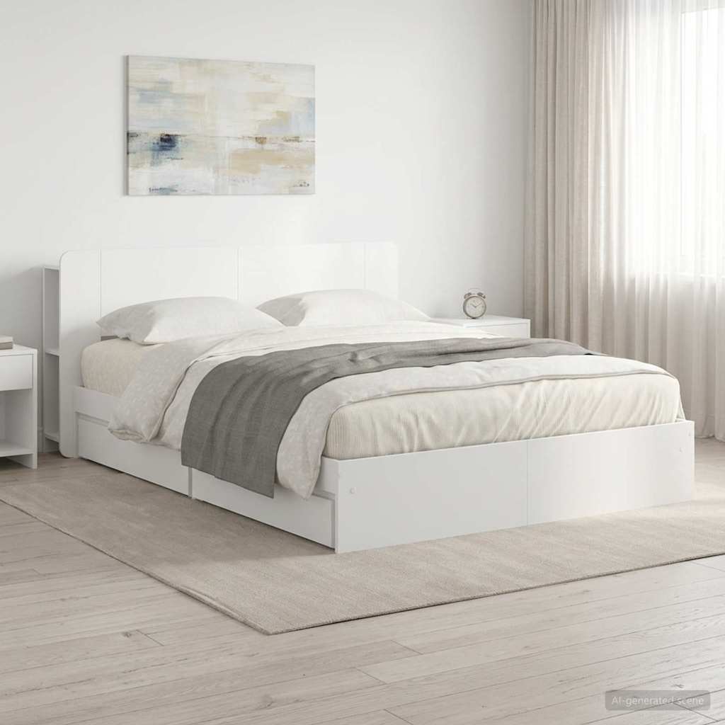 Bed Frame With Storage Engineered Wood