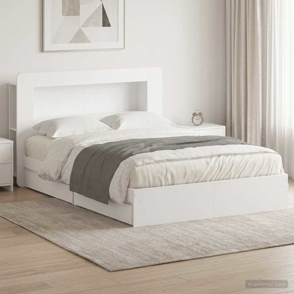 Bed Frame With Storage Engineered Wood