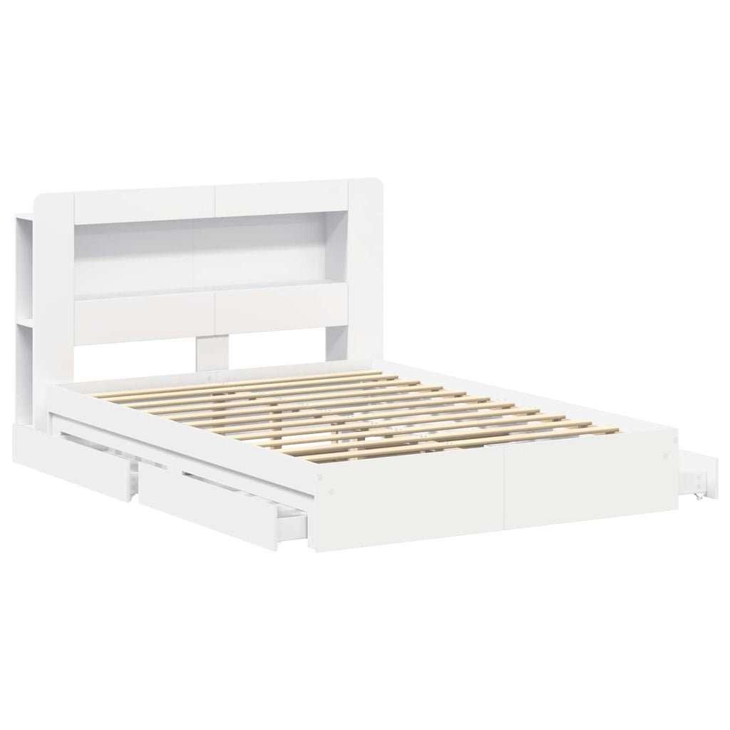 Bed Frame With Storage Engineered Wood