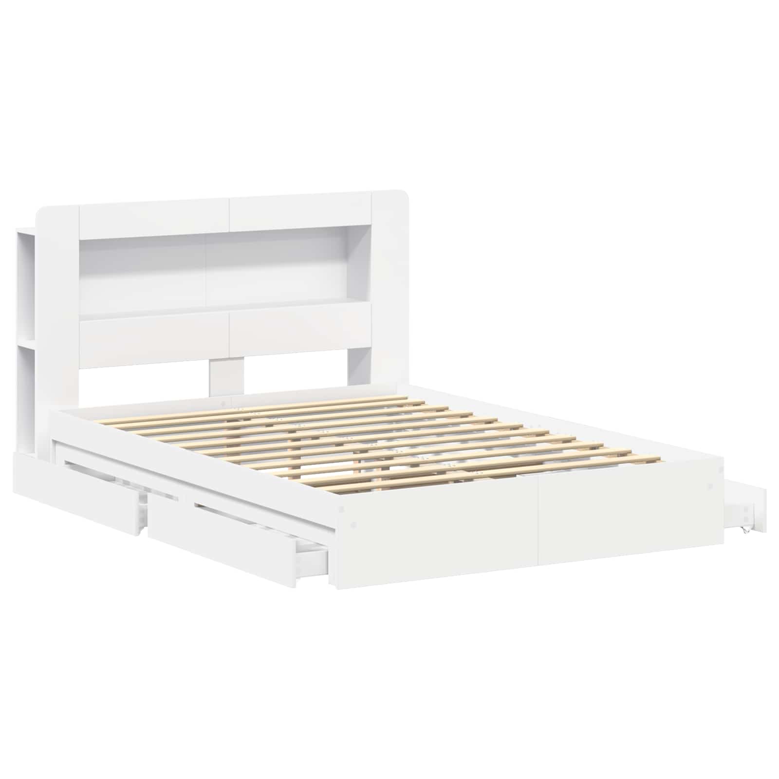 Bed Frame With Storage Engineered Wood