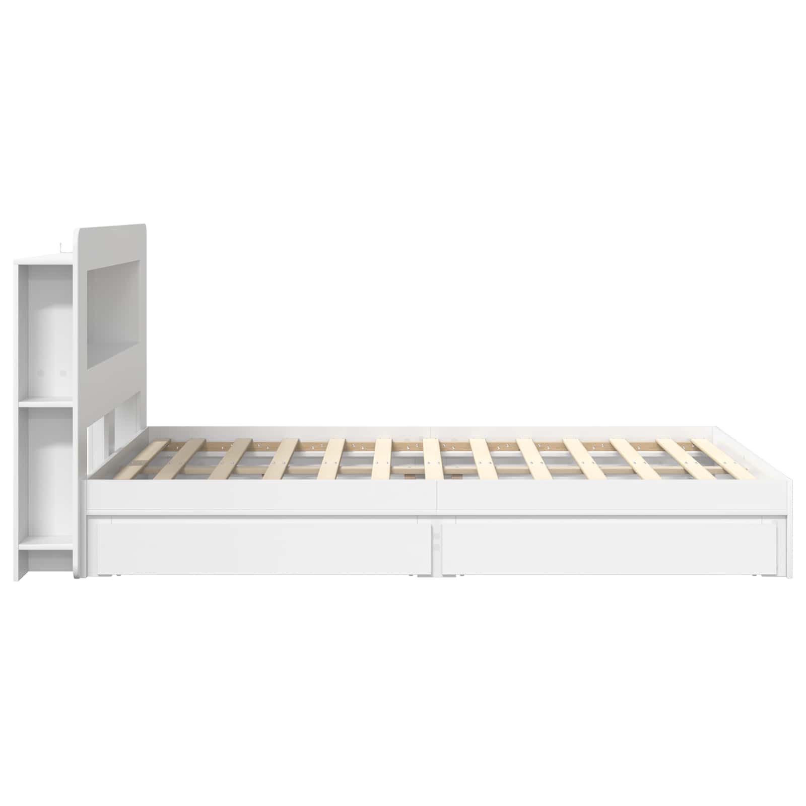 Bed Frame With Storage Engineered Wood