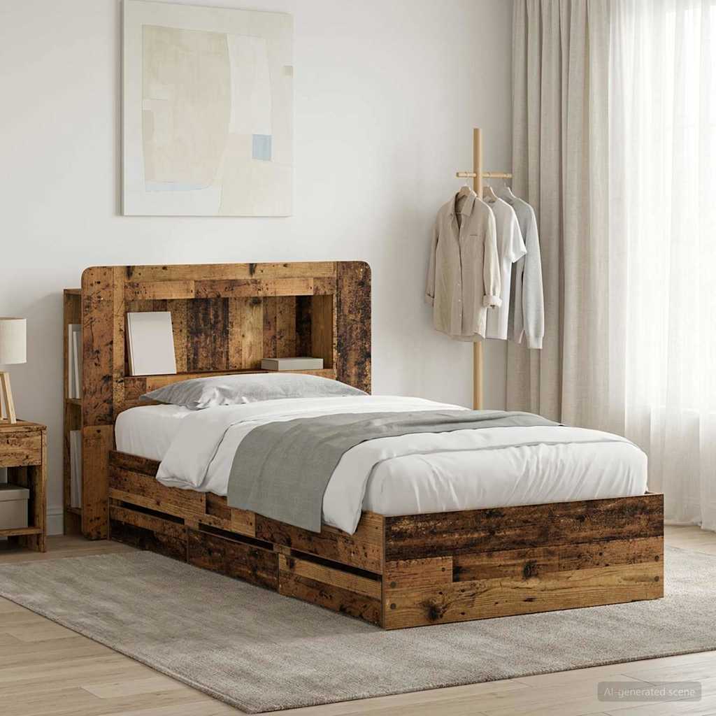 Bed Frame With Storage Engineered Wood