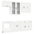Cabinet Set With Drawer With Shelf 8 Pcs Engineered Wood