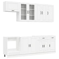Cabinet Set With Drawer With Shelf 8 Pcs Engineered Wood