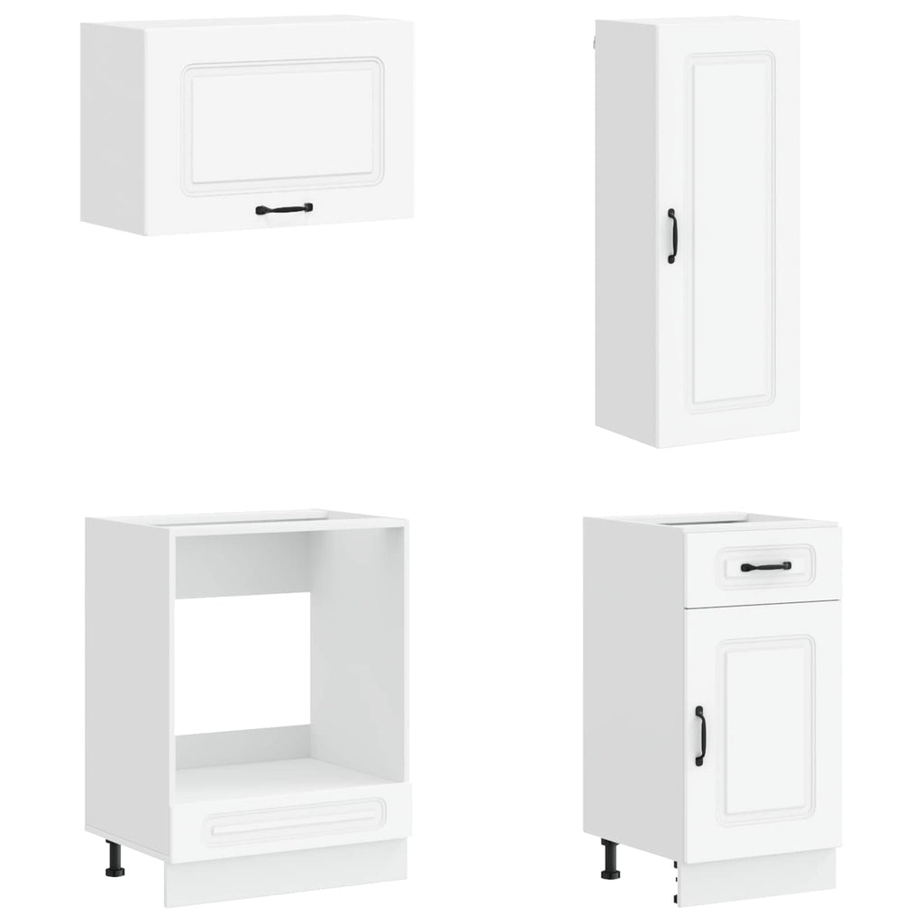 Cabinet Set With Drawer With Shelf 8 Pcs Engineered Wood