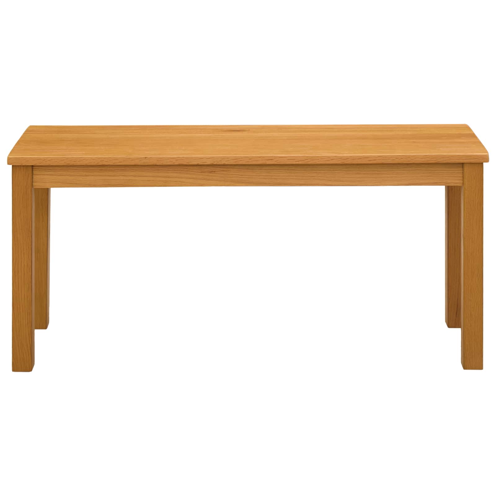 Dining Bench 95 X 32 X 45 Cm Solid Oak Wood Natural