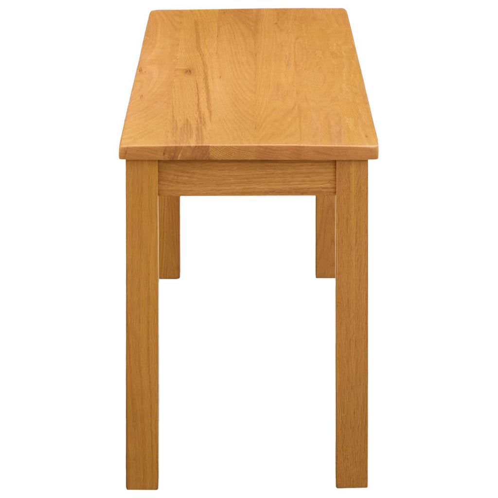 Dining Bench 95 X 32 X 45 Cm Solid Oak Wood Natural