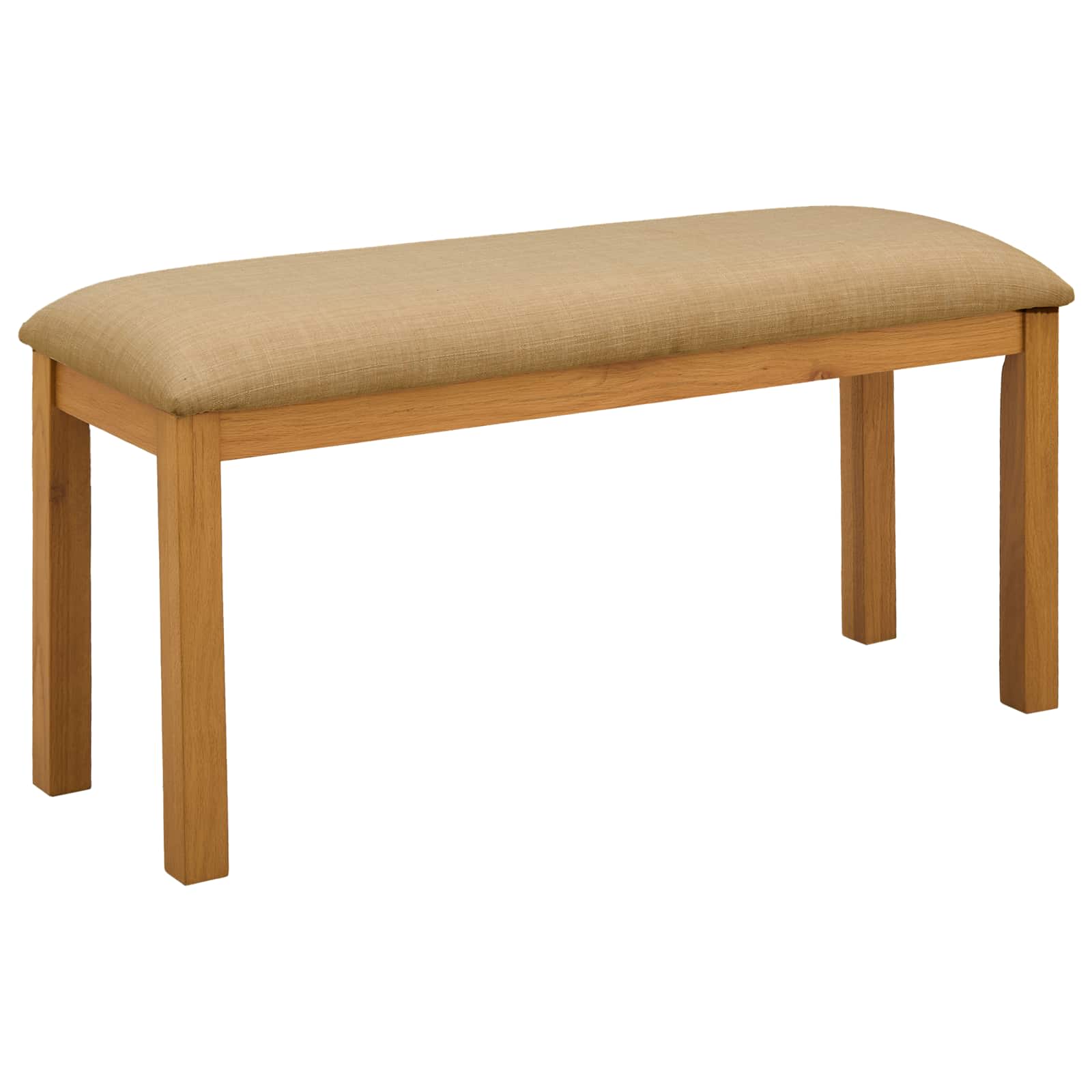 Dining Bench 95 X 32 X 45 Cm Solid Oak Wood Natural