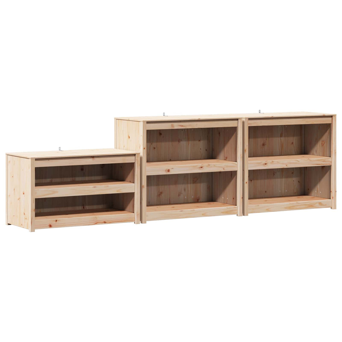 Kitchen Cabinets Outdoor Cabinet Shelf Meppel 3 Pcs Natural douglas 318 cm
