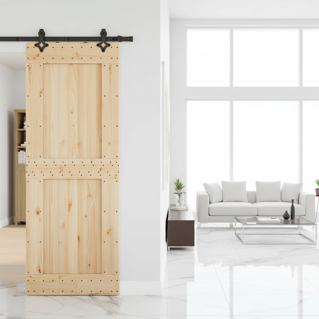 Sliding Door Narvik Natural And Black