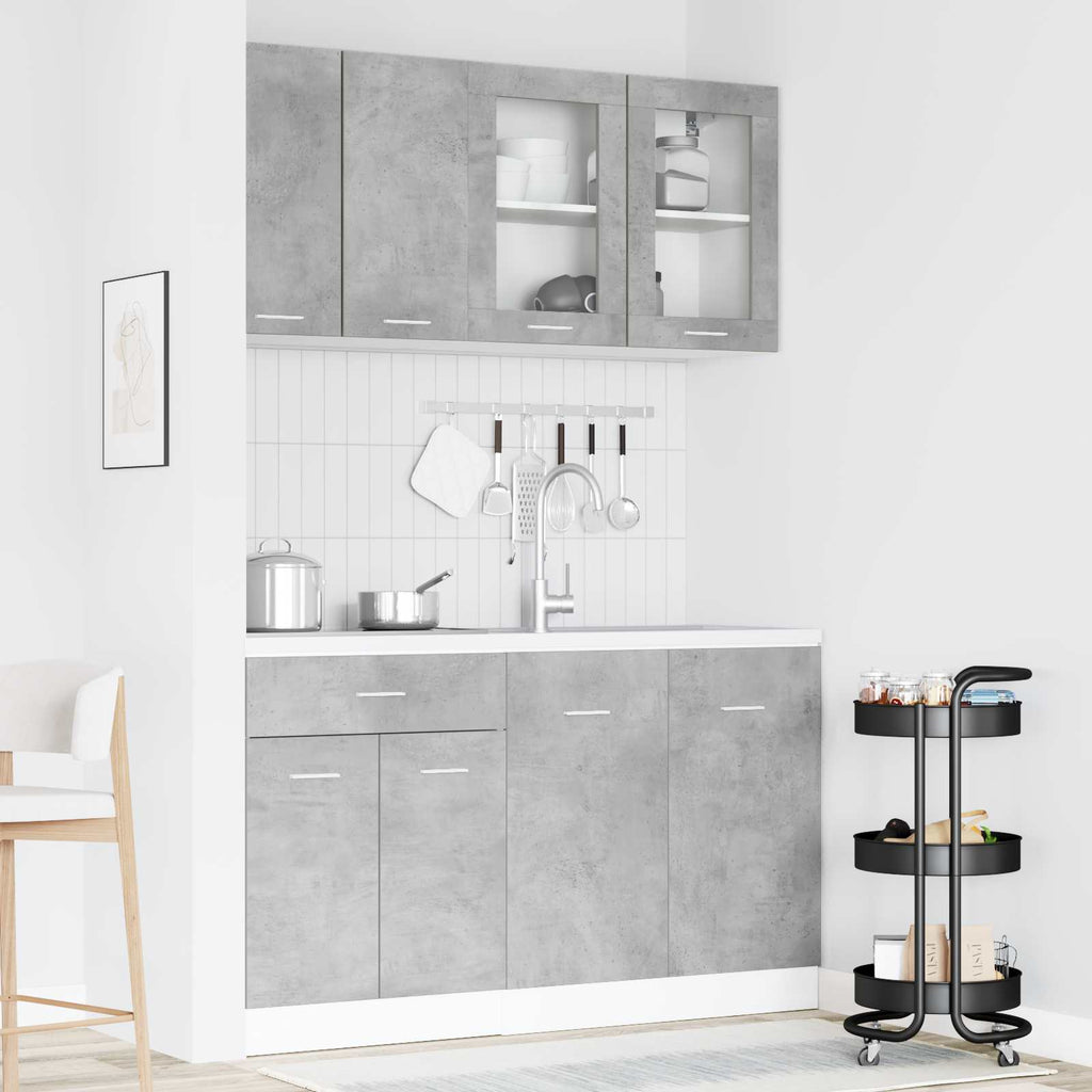Kitchen Unit Lyon 4 Pcs Engineered Wood