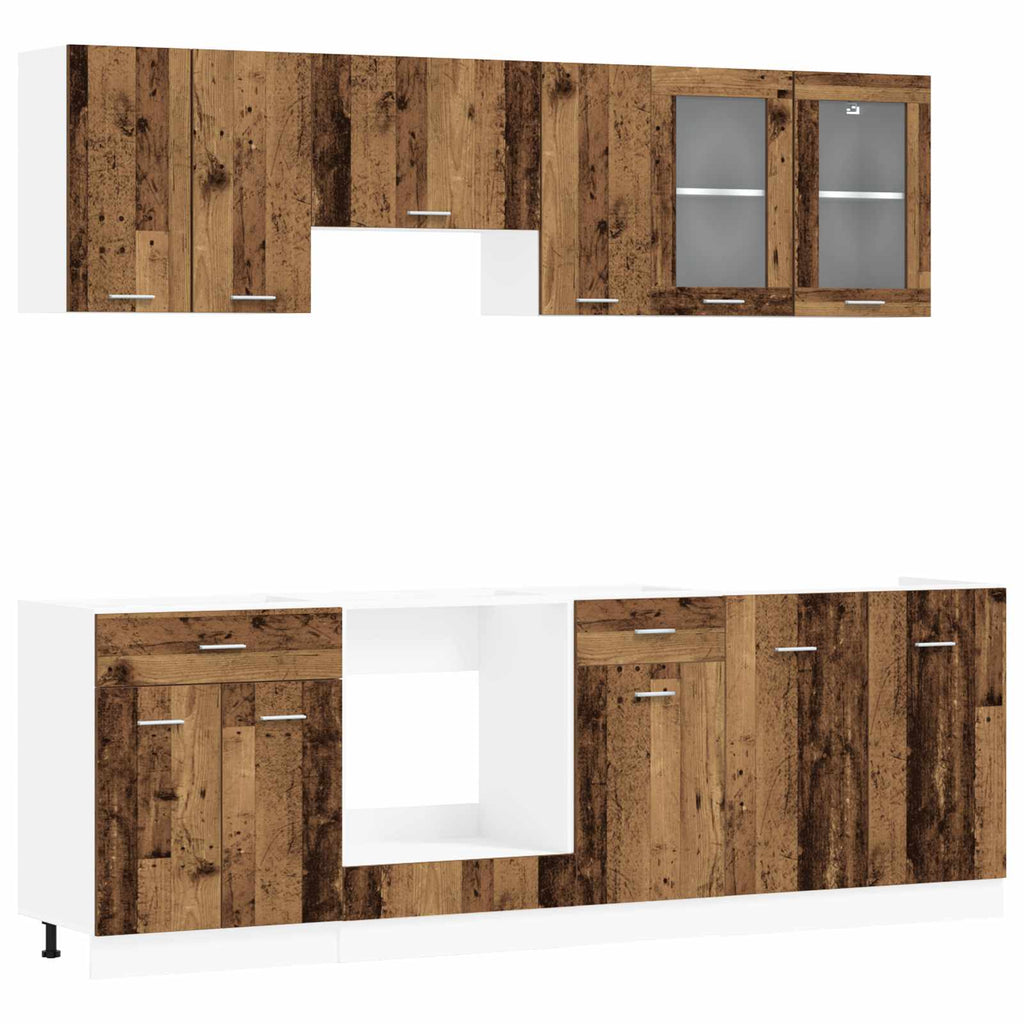 Kitchen Unit Lyon 8 Pcs Engineered Wood