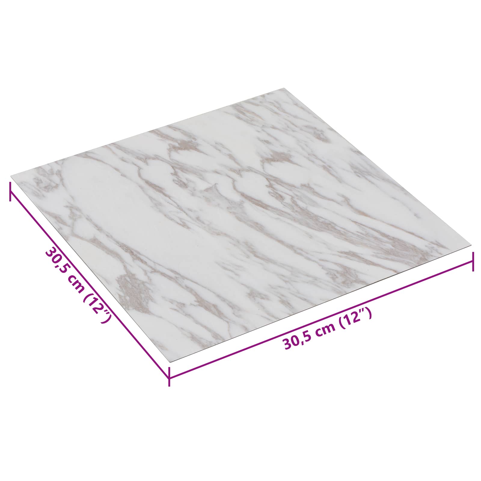 Self-Adhesive Flooring Planks 30.5 X 30.5 Cm 20 Pcs Pvc