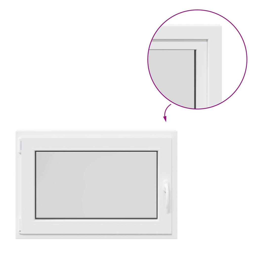 Windows Basement Window Risor 90 X 70 Cm Pvc Glass White PVC and glass