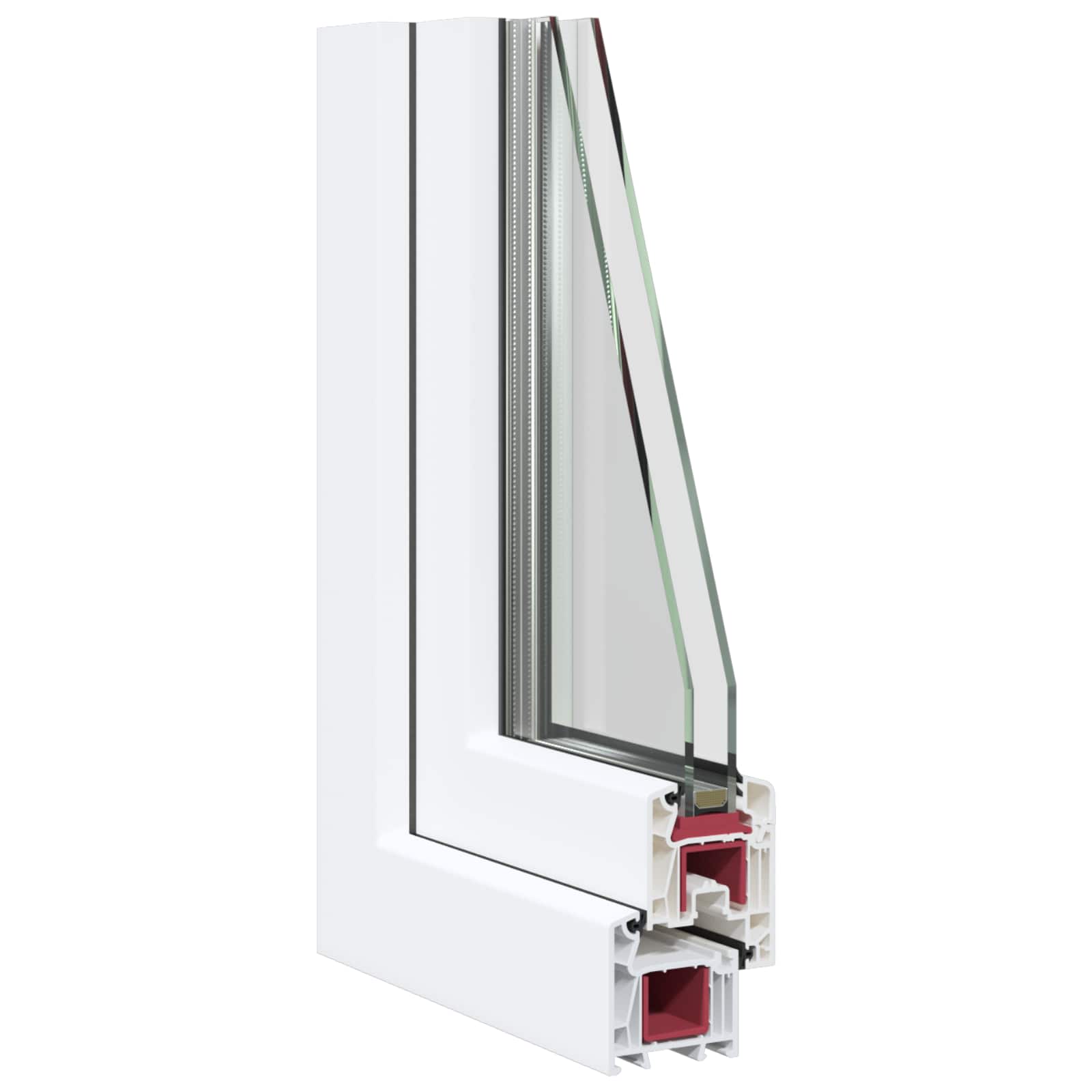 Basement Window Risor 90 X 70 Cm Pvc And Glass White