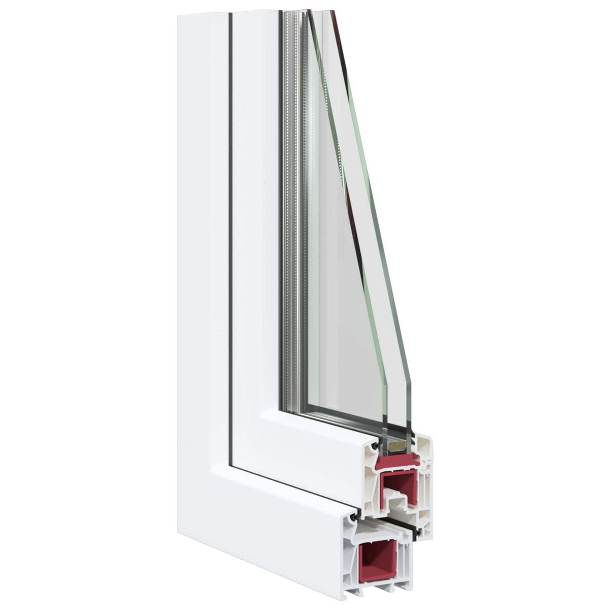Windows Basement Window Risor 90 X 70 Cm Pvc Glass White PVC and glass