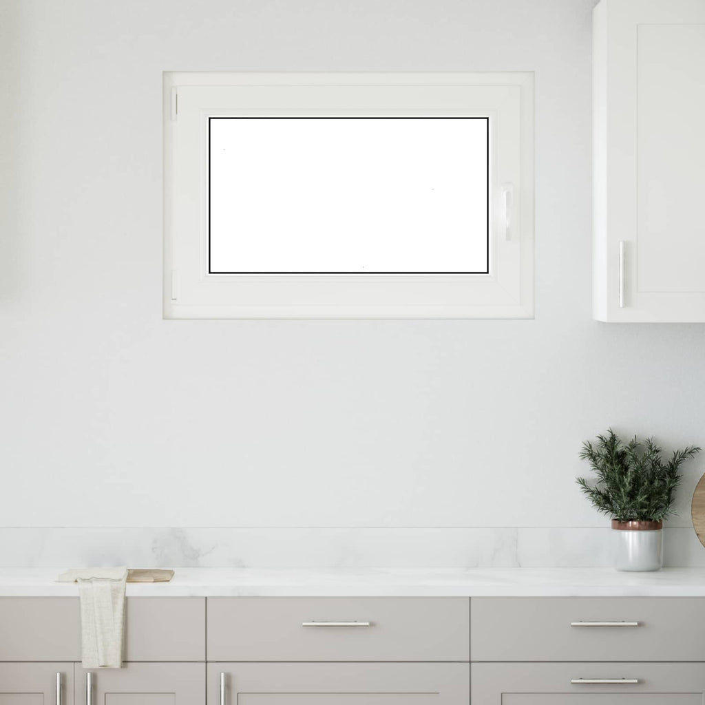 Windows Basement Window Risor 90 X 70 Cm Pvc Glass White PVC and glass
