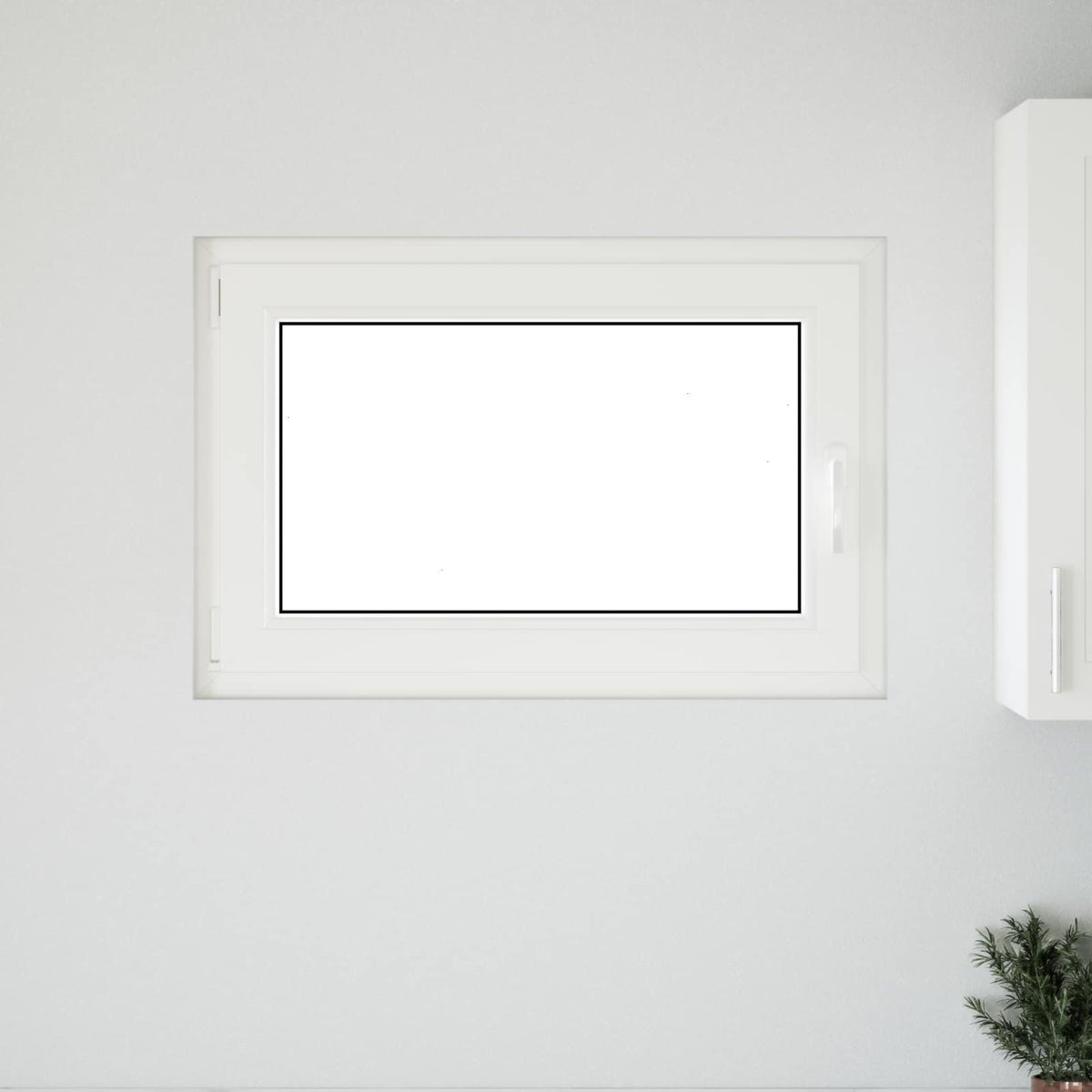 Windows Basement Window Risor 90 X 70 Cm Pvc Glass White PVC and glass