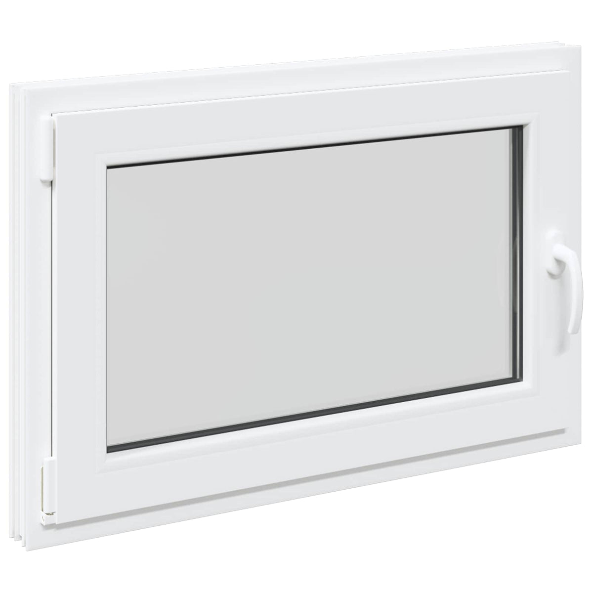 Windows Basement Window Risor 90 X 70 Cm Pvc Glass White PVC and glass