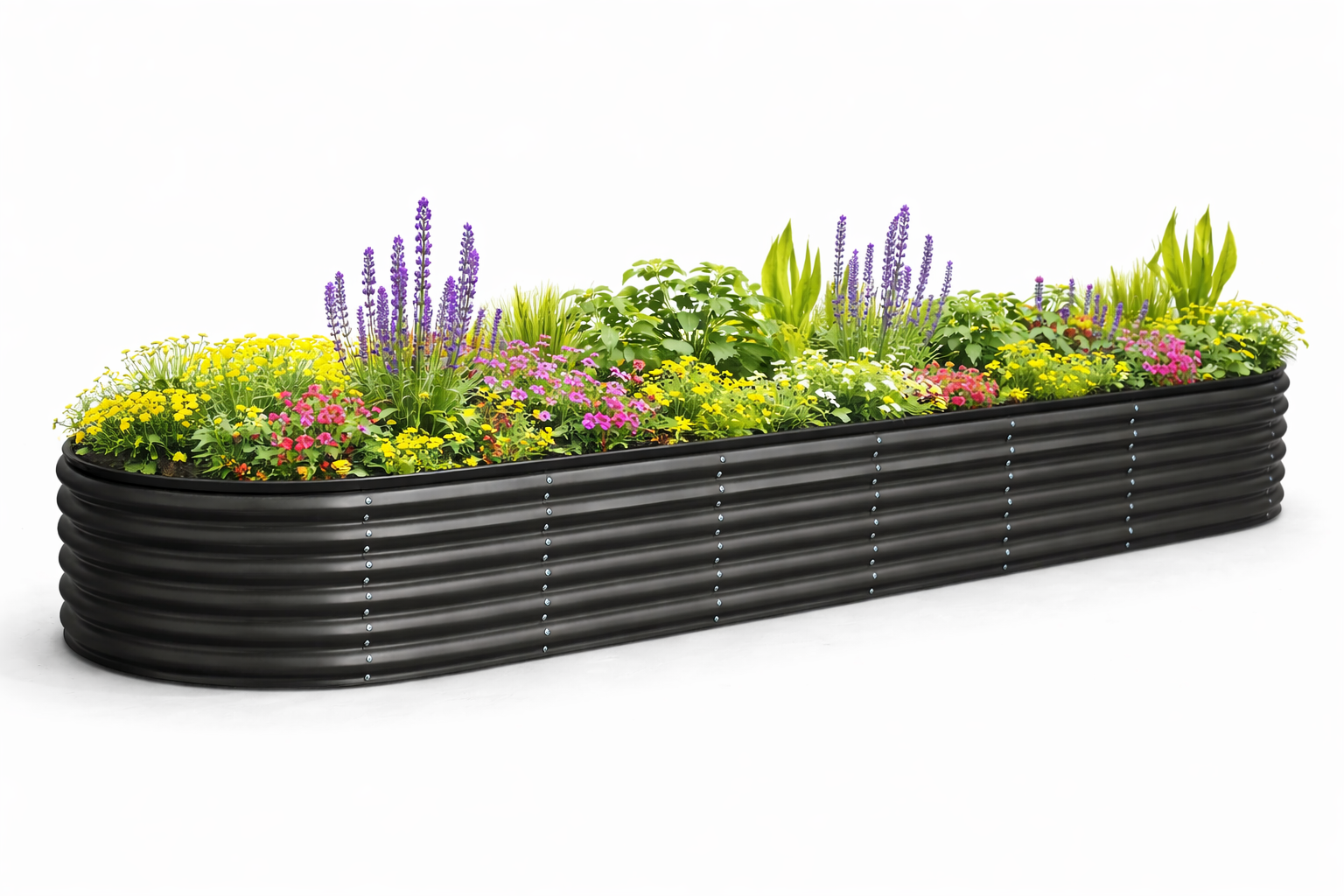 Galvanised Steel Raised Garden Bed Large Outdoor Planter Vegetable Grow Box