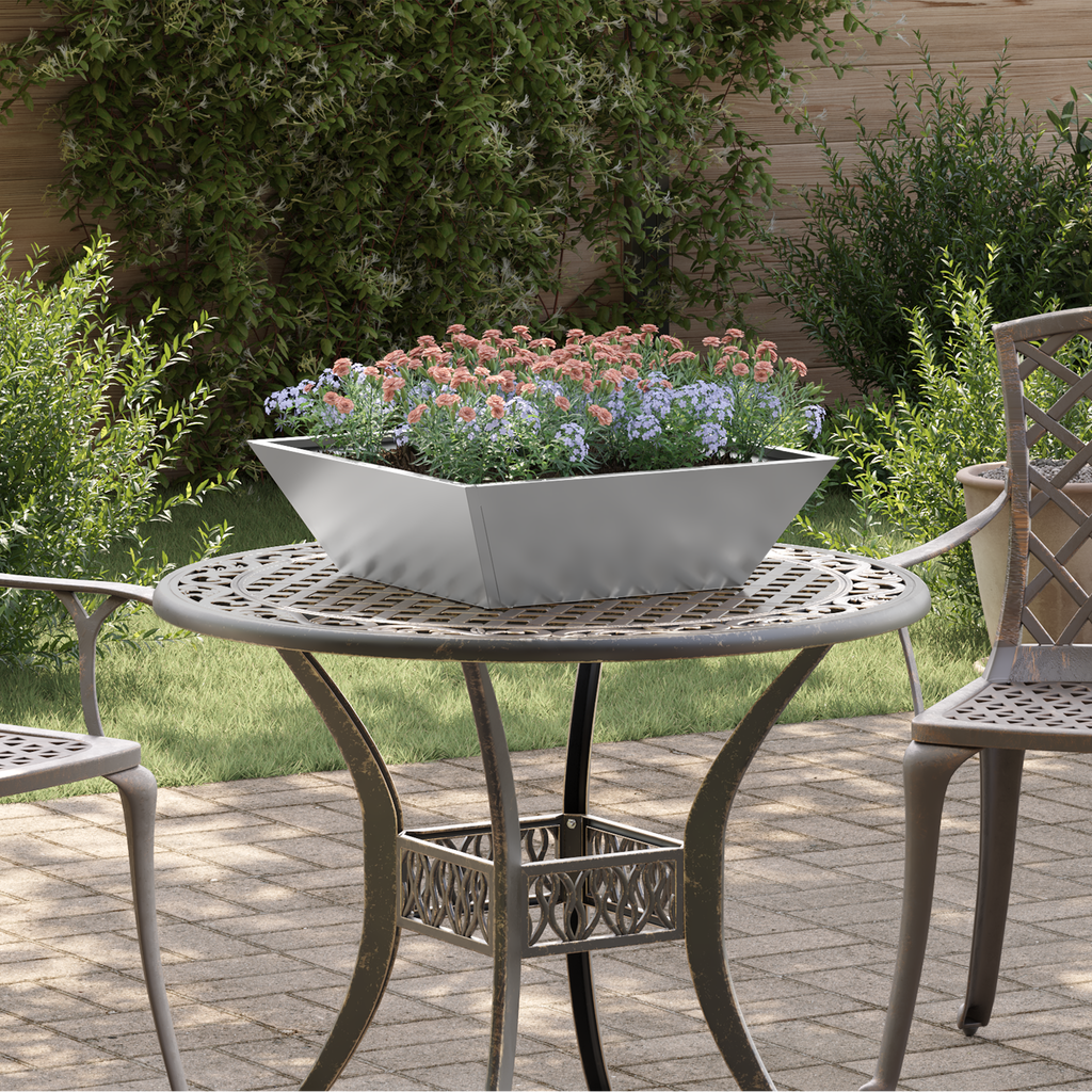 Garden Planter Silver