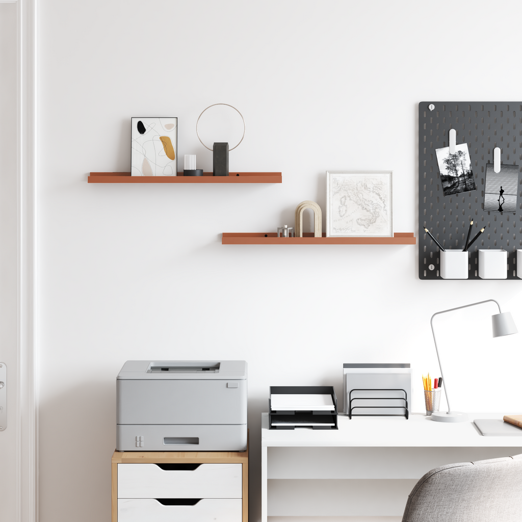 Wall Shelf With Shelf 2 Pcs Enginee Wood