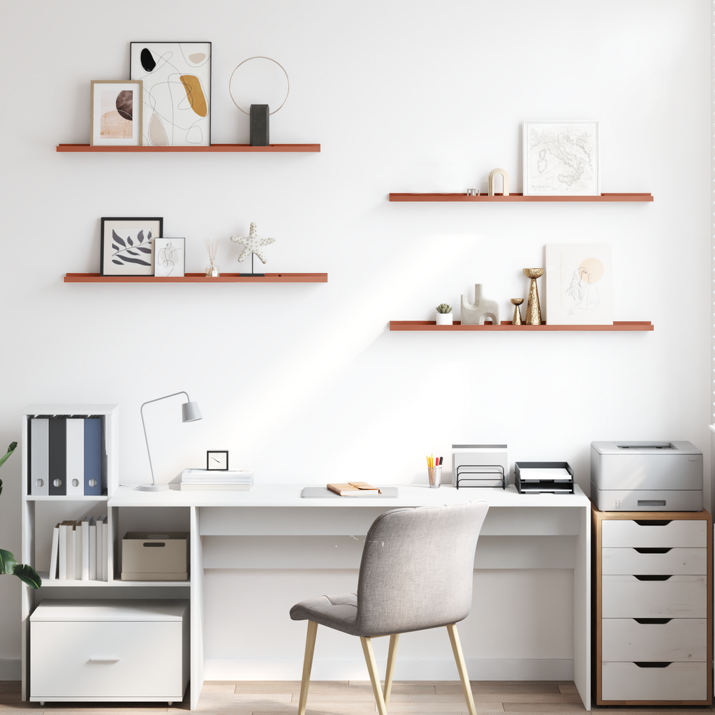 Wall Shelf With Shelf 4 Pcs Enginee Wood