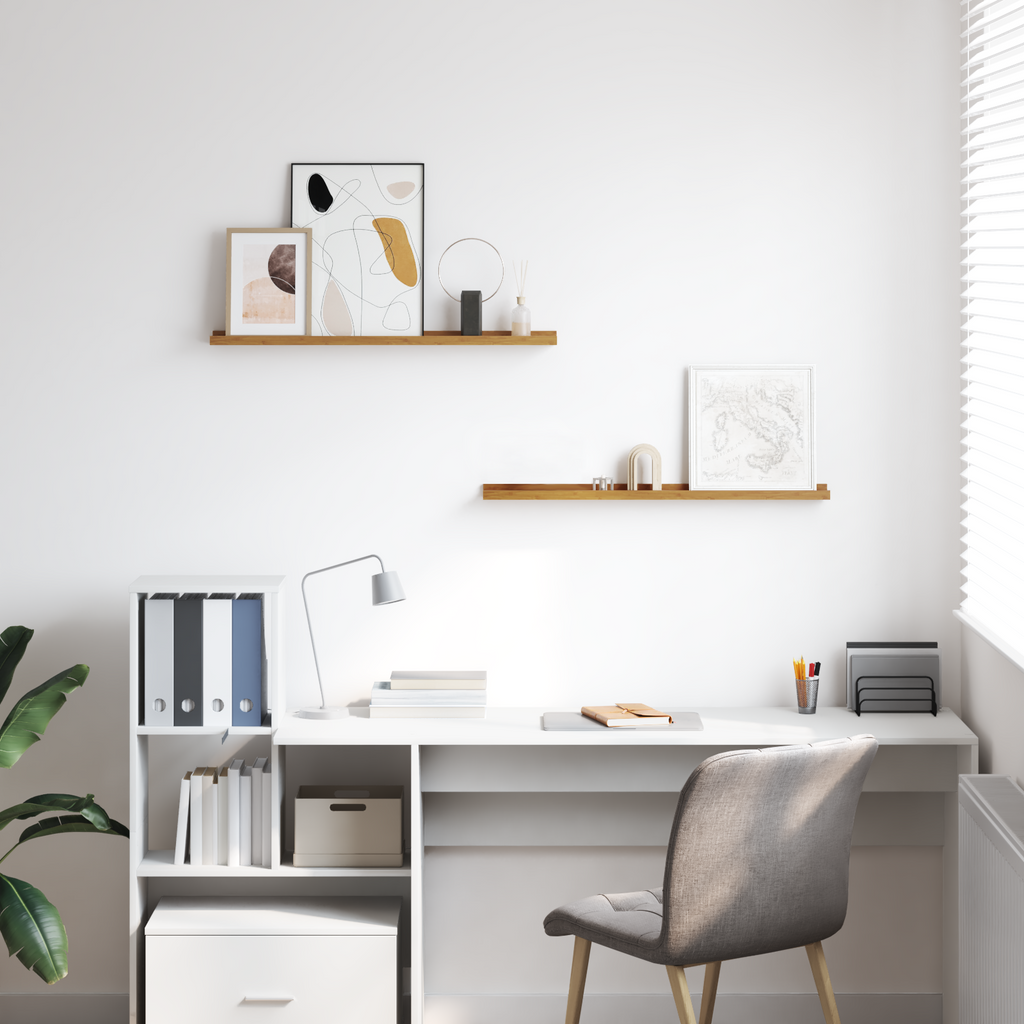 Wall Shelf With Shelf 2 Pcs Engineered Wood